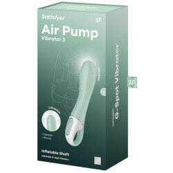 Satisfyer Vibro Point G Gonflable Air Pump Vibrator 3 12 x 4cm